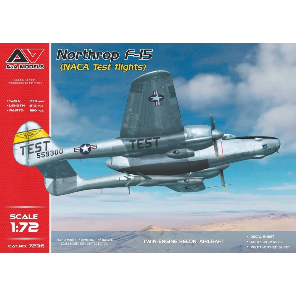 A&A Models 1/72 F-15A Eagle: NACA Test Flight - Precision Scale Detail!